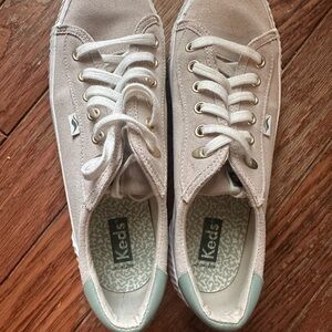 Keds Cream Canvas Sneakers Low-Top